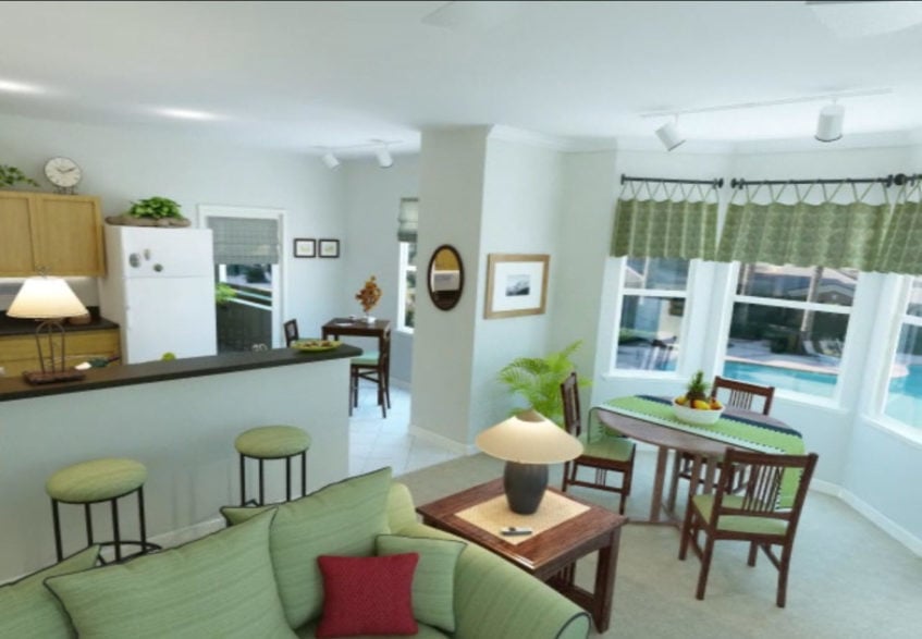 Peoria Illinois - Lodge at Arrowhead Apartment - 3D Rendering