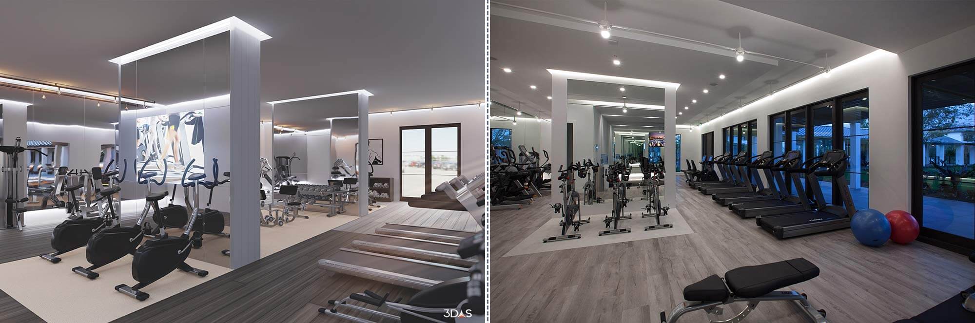 Kalea Bay 3D Rendering (Left) and Photo (Right)