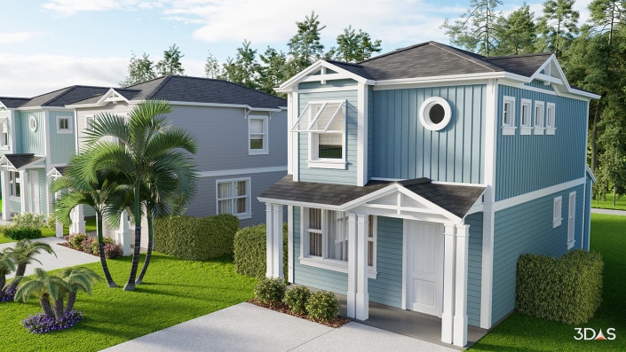 3D rendering of Regal II Residential Home in East Naples, Florida