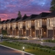 3D Rendering of Onyx / Polly residential community at sunset. Finished in 4 days, no CAD.