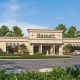 3D rendering of the Bassett Furniture store in Coconut Point mall Estero, Florida.
