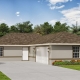 Side Garage 3D Rendering of Residential Home. Tropical Gulf Acres, TPG residential homes are located in Punta Gorda, Florida.