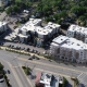 Brookland Aerial Drone Photo Montage with 4 West 3D Rendering