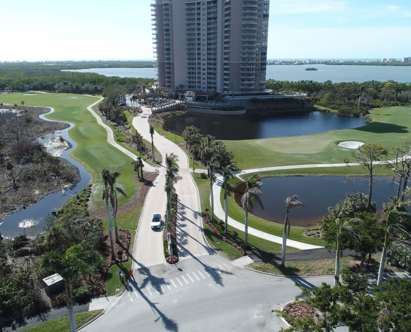 Horizons Aerial Drone Photo Taken After Hurricane Ian